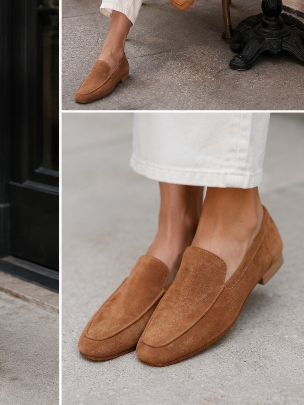Andrea Carrano square-toe suede loafers, handcrafted in Italy .like New.